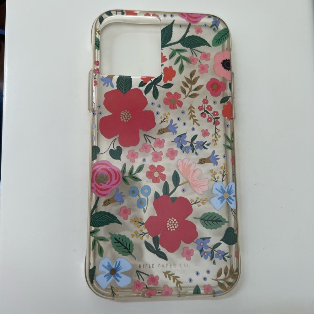 Rifle Paper Co iPhone 11 Pro/X/XS case in Clear Wild Rose - Picture 3 of 4